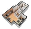 East of Eleven Apartments Sunnyside 3D Floor Plan